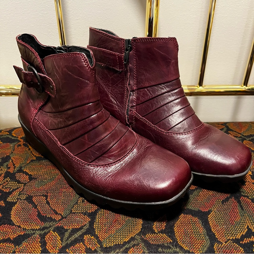 Josef Seibel | Burgundy Leather Boots